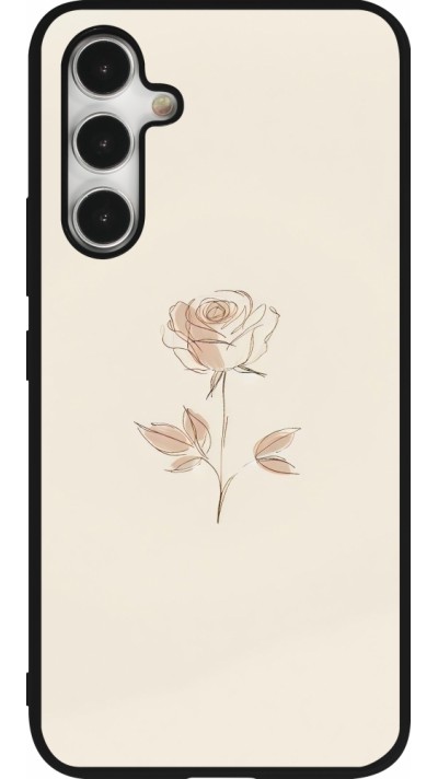 Samsung Galaxy A54 Case Hülle - Silikon schwarz Rosa Sand Minimalistisch