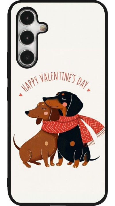 Coque Samsung Galaxy A54 5G - Silicone rigide noir Saint Valentines Day 26 Happy Valentine