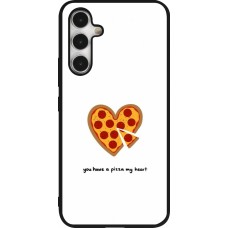 Coque Samsung Galaxy A54 5G - Silicone rigide noir Saint Valentines Day 26 You have my pizza heart