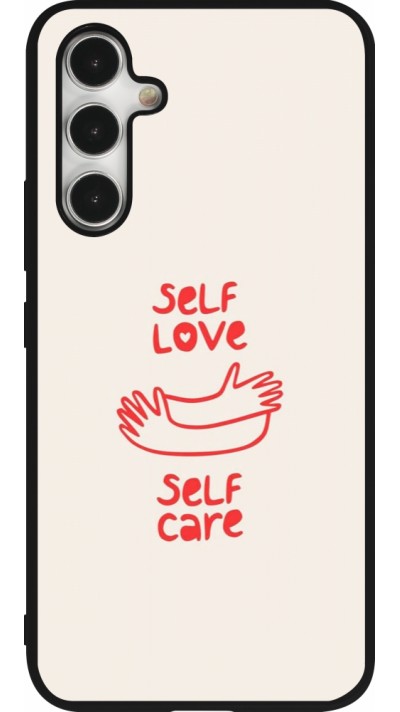 Coque Samsung Galaxy A54 5G - Silicone rigide noir Saint Valentines Day 26 Self love self care