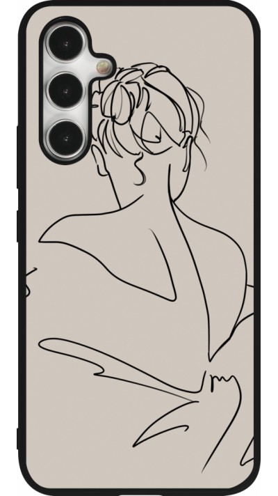 Samsung Galaxy A54 Case Hülle - Silikon schwarz Salnikova 05