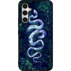 Samsung Galaxy A54 Case Hülle - Silikon schwarz Snake Blue Anaconda