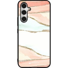 Coque Samsung Galaxy A54 5G - Silicone rigide noir Shimmering Orange