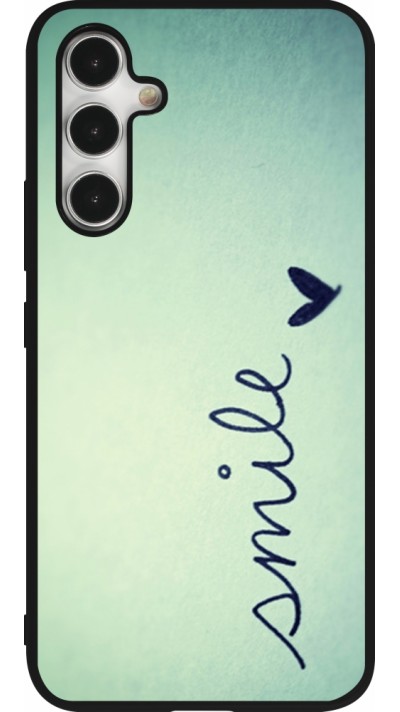 Samsung Galaxy A54 Case Hülle - Silikon schwarz Smile