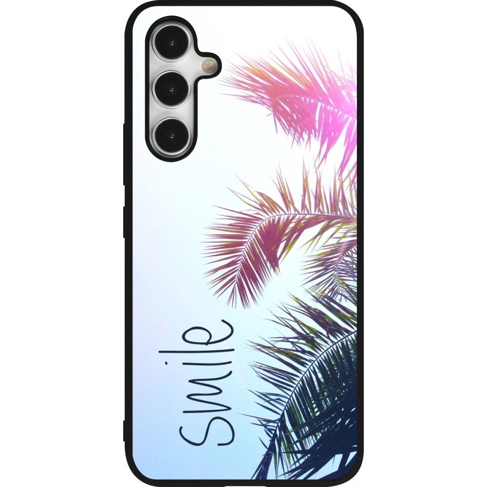 Samsung Galaxy A54 Case Hülle - Silikon schwarz Smile 05