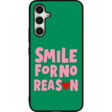 Coque Samsung Galaxy A54 5G - Silicone rigide noir Smile for no reason 2026