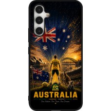 Coque Samsung Galaxy A54 5G - Silicone rigide noir Football Australie splash 2026