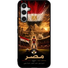 Coque Samsung Galaxy A54 5G - Silicone rigide noir Football Égypte splash 2026