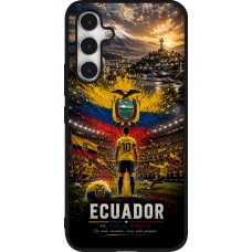 Coque Samsung Galaxy A54 5G - Silicone rigide noir Football Équateur splash 2026