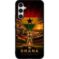 Coque Samsung Galaxy A54 5G - Silicone rigide noir Football Ghana splash 2026