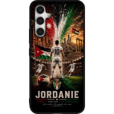 Coque Samsung Galaxy A54 5G - Silicone rigide noir Football Jordanie splash 2026