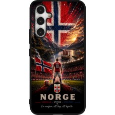 Coque Samsung Galaxy A54 5G - Silicone rigide noir Football Norvège splash 2026