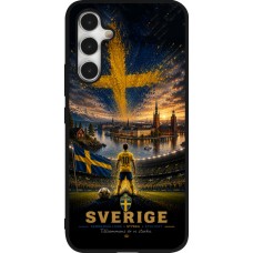 Coque Samsung Galaxy A54 5G - Silicone rigide noir Football Suède splash 2026