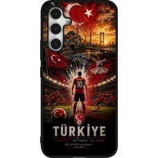 Coque Samsung Galaxy A54 5G - Silicone rigide noir Football Turquie splash 2026