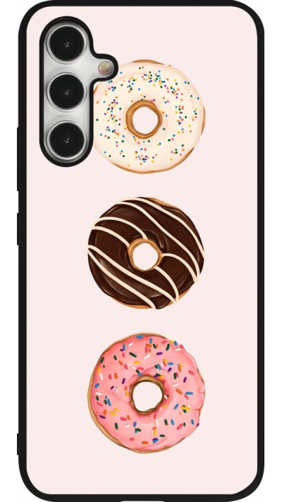 Samsung Galaxy A54 Case Hülle - Silikon schwarz Spring 23 donuts