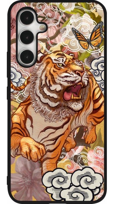 Samsung Galaxy A54 Case Hülle - Silikon schwarz Spring 23 japanese tiger