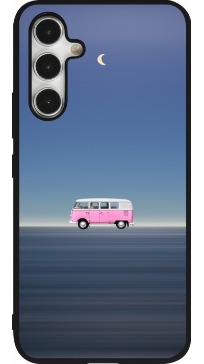 Samsung Galaxy A54 Case Hülle - Silikon schwarz Spring 23 pink bus