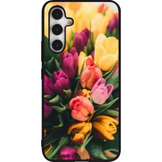 Coque Samsung Galaxy A54 5G - Silicone rigide noir Bouquet of tulips 2026