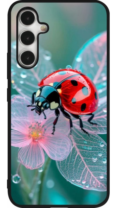 Coque Samsung Galaxy A54 5G - Silicone rigide noir Ladybird in bloom 2026