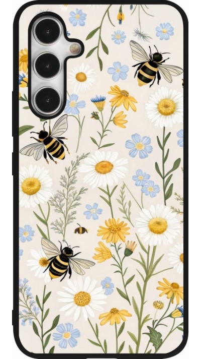 Coque Samsung Galaxy A54 5G - Silicone rigide noir Pattern bees 2026