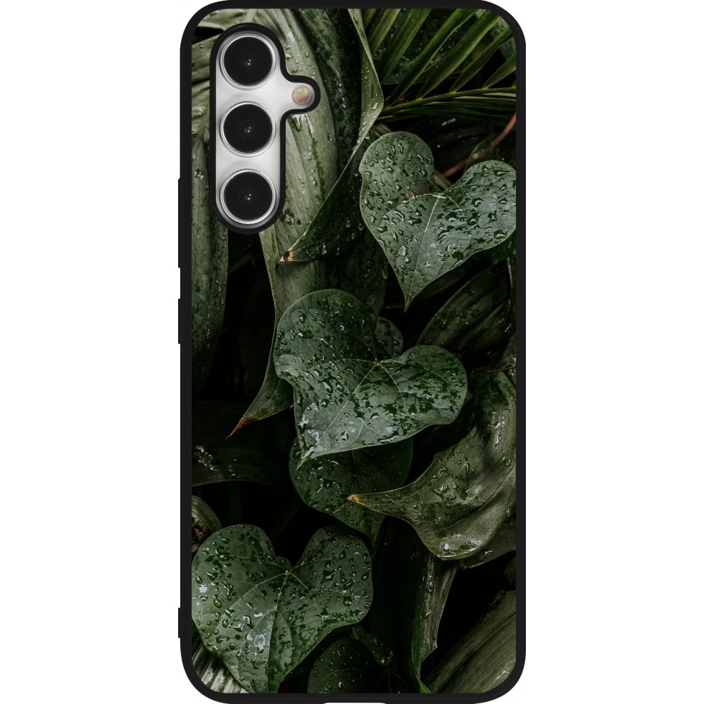 Samsung Galaxy A54 Case Hülle - Silikon schwarz Spring 23 fresh plants