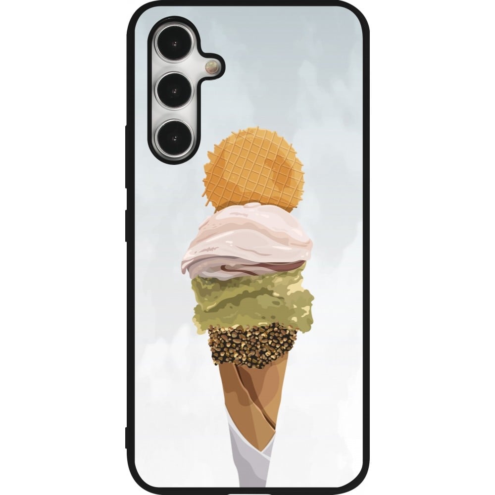 Coque Samsung Galaxy A54 5G - Silicone rigide noir Summer 2025 Cornet