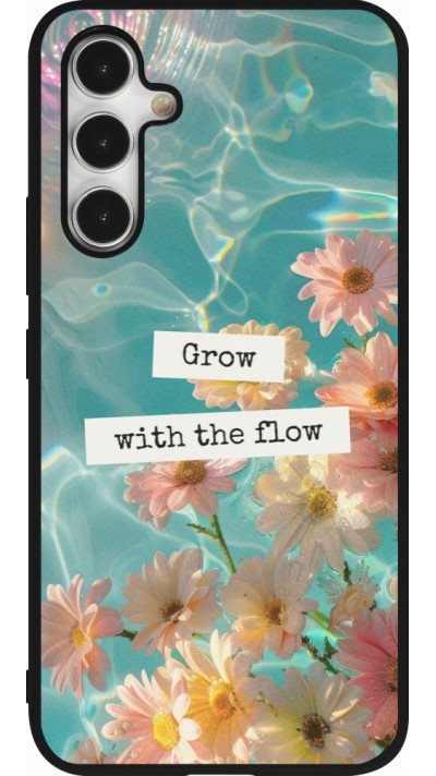 Coque Samsung Galaxy A54 5G - Silicone rigide noir Summer 2025 Grow with the flow