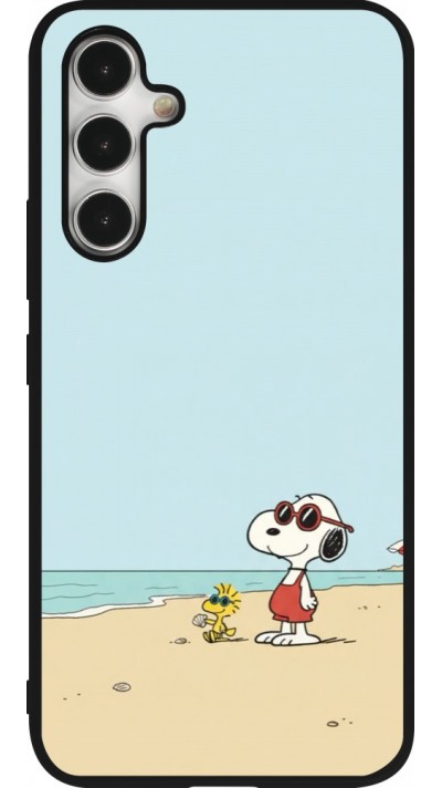 Samsung Galaxy A54 Case Hülle - Silikon schwarz Snoopy on the beach Summer 2026
