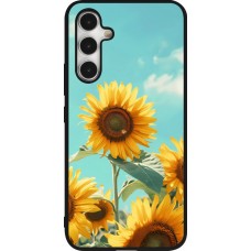 Samsung Galaxy A54 Case Hülle - Silikon schwarz Sunflowers Summer 2026