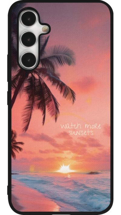Samsung Galaxy A54 Case Hülle - Silikon schwarz Watch more sunsets Summer 2026