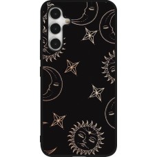 Samsung Galaxy A54 Case Hülle - Silikon schwarz Suns and Moons