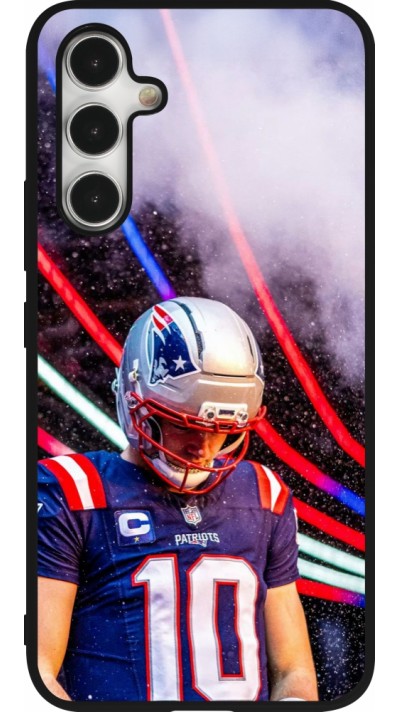 Coque Samsung Galaxy A54 5G - Silicone rigide noir Super Bowl 26 Patriots 3