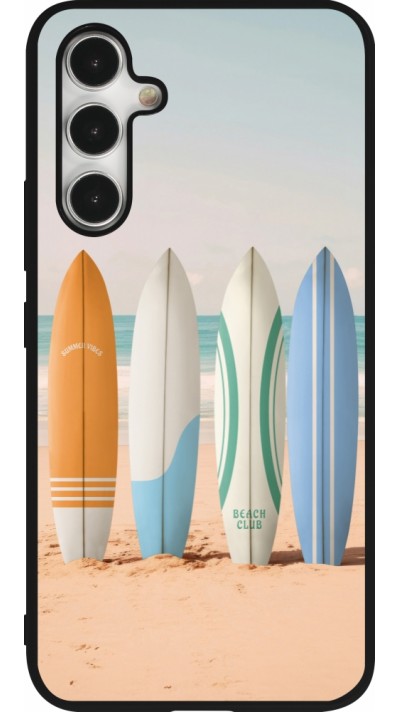 Coque Samsung Galaxy A54 5G - Silicone rigide noir Summer surfboard 2025