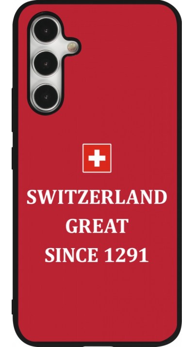 Samsung Galaxy A54 Case Hülle - Silikon schwarz Switzerland Great Since 1291
