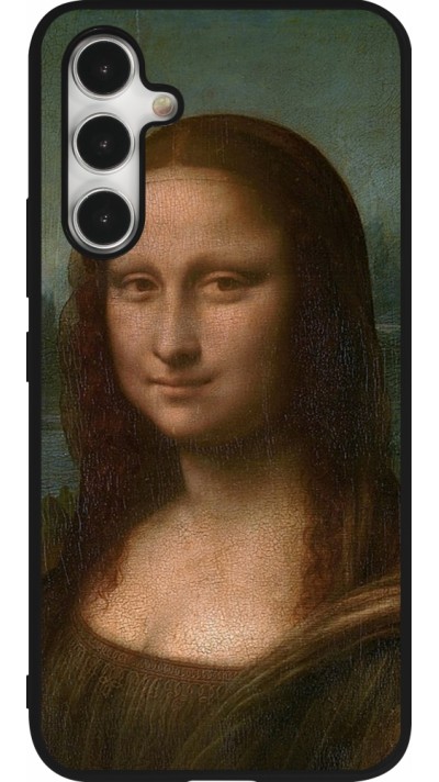 Coque Samsung Galaxy A54 5G - Silicone rigide noir Tableau art - La Joconde - Léonard de Vinci Coque Samsung Galaxy A54 5G - Silicone rigide noir Tableau art - La Joconde - Léonard de Vinci