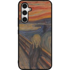 Samsung Galaxy A54 Case Hülle - Silikon schwarz Kunstbild - Der Schrei - Edvard Munch