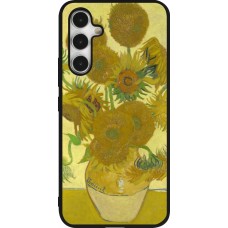 Coque Samsung Galaxy A54 5G - Silicone rigide noir Tableau art - Les Tournesols - Van Gogh