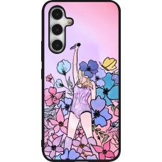 Coque Samsung Galaxy A54 5G - Silicone rigide noir Taylor Swift Sketch - Pink