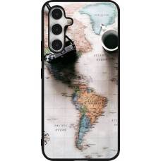 Samsung Galaxy A54 Case Hülle - Silikon schwarz Travel 01