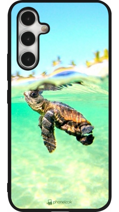 Coque Samsung Galaxy A54 5G - Silicone rigide noir Turtle Underwater