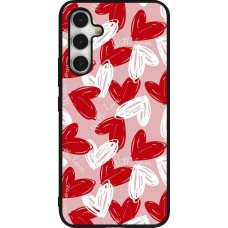 Samsung Galaxy A54 Case Hülle - Silikon schwarz Valentine 2024 with love heart