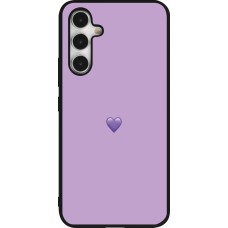 Samsung Galaxy A54 Case Hülle - Silikon schwarz Valentine 2023 purpule single heart