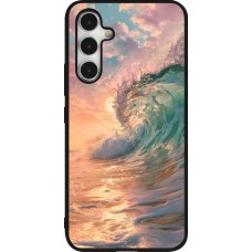 Samsung Galaxy A54 Case Hülle - Silikon schwarz Wave Sunset
