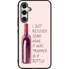 Coque Samsung Galaxy A54 5G - Silicone rigide noir I just rescued some wine