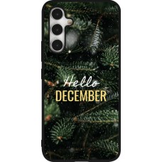 Coque Samsung Galaxy A54 5G - Silicone rigide noir Winter 25 Winter hello december