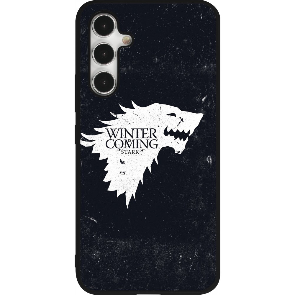 Samsung Galaxy A54 Case Hülle - Silikon schwarz Winter is coming Stark