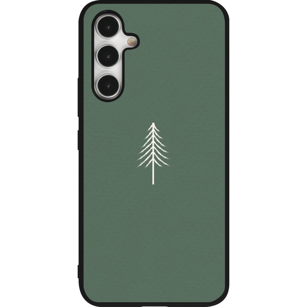 Samsung Galaxy A54 Case Hülle - Silikon schwarz Christmas 22 minimalist tree
