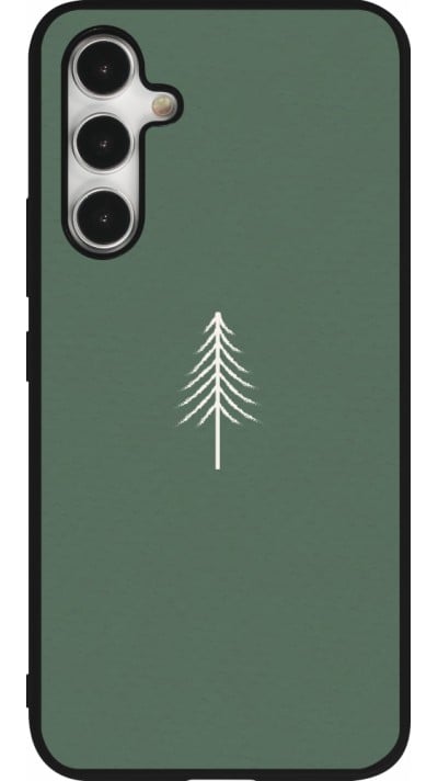 Samsung Galaxy A54 Case Hülle - Silikon schwarz Christmas 22 minimalist tree