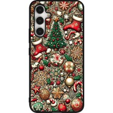 Samsung Galaxy A54 Case Hülle - Silikon schwarz Weihnachten 2023 Mikromuster