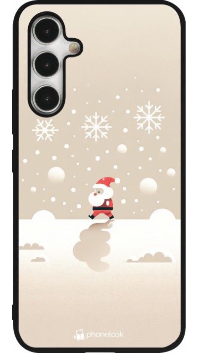 Samsung Galaxy A54 Case Hülle - Silikon schwarz Weihnachten 2023 Minimalistischer Weihnachtsmann